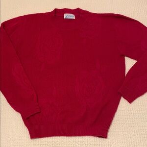 Vintage Lauren Knitwear Corp Women's Pink Sweater